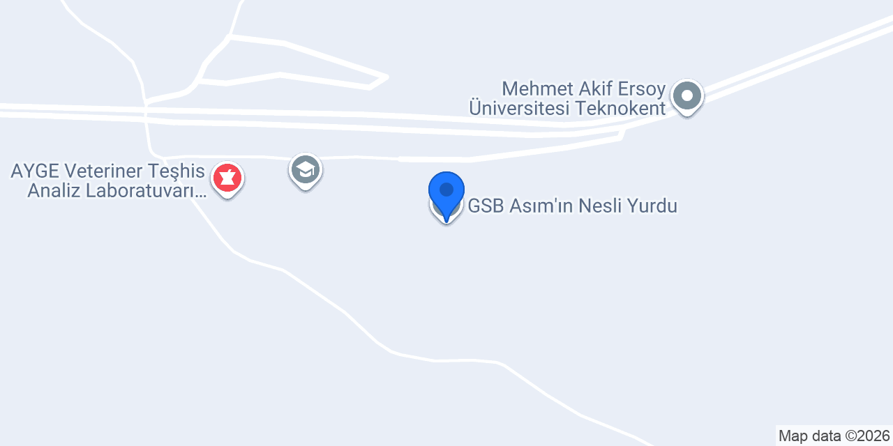 GSB Asım'ın Nesli Yurdu konumu