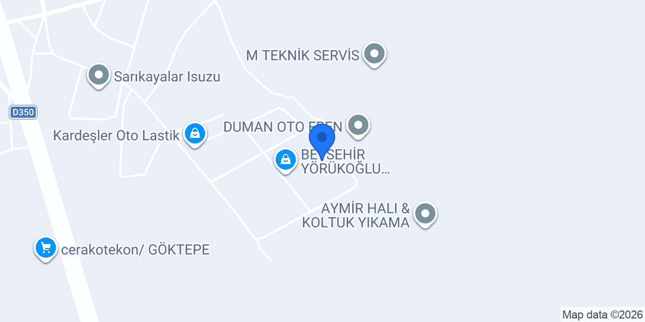 Ersoy CNC - Teknik Servis konumu