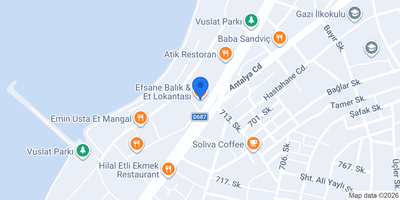Efsane Balık & Et Lokantası konumu
