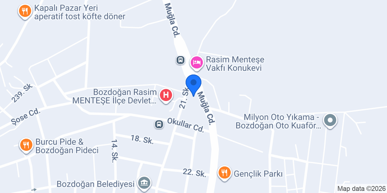 Bozdoğan İlçe Jandarma konumu