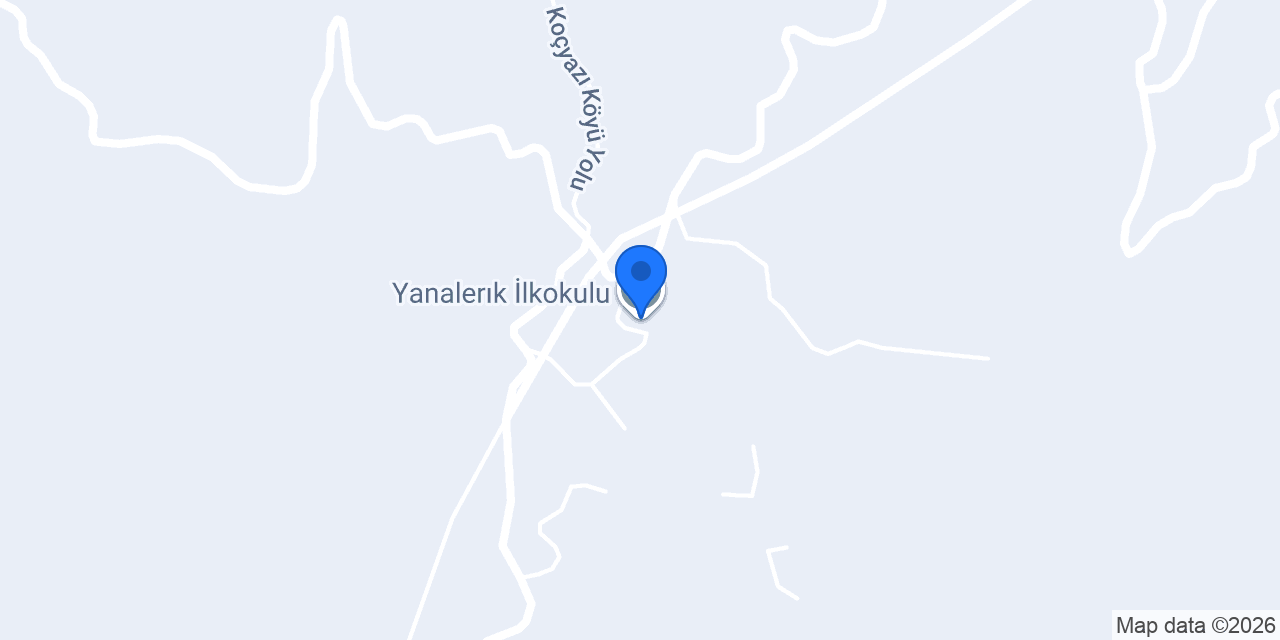 Yanalerık İlkokulu konumu