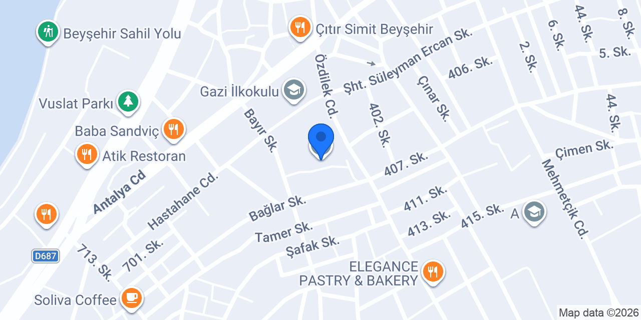 Beyşehir Anadolu Lisesi konumu