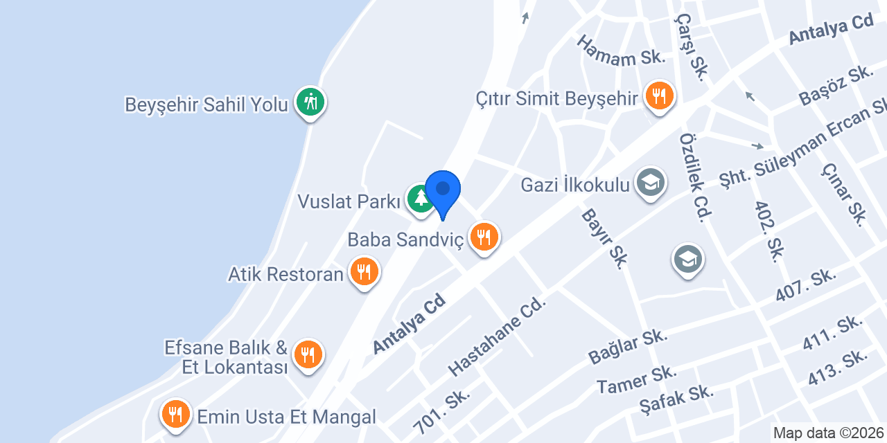 Mavi Yalı Restaurant konumu