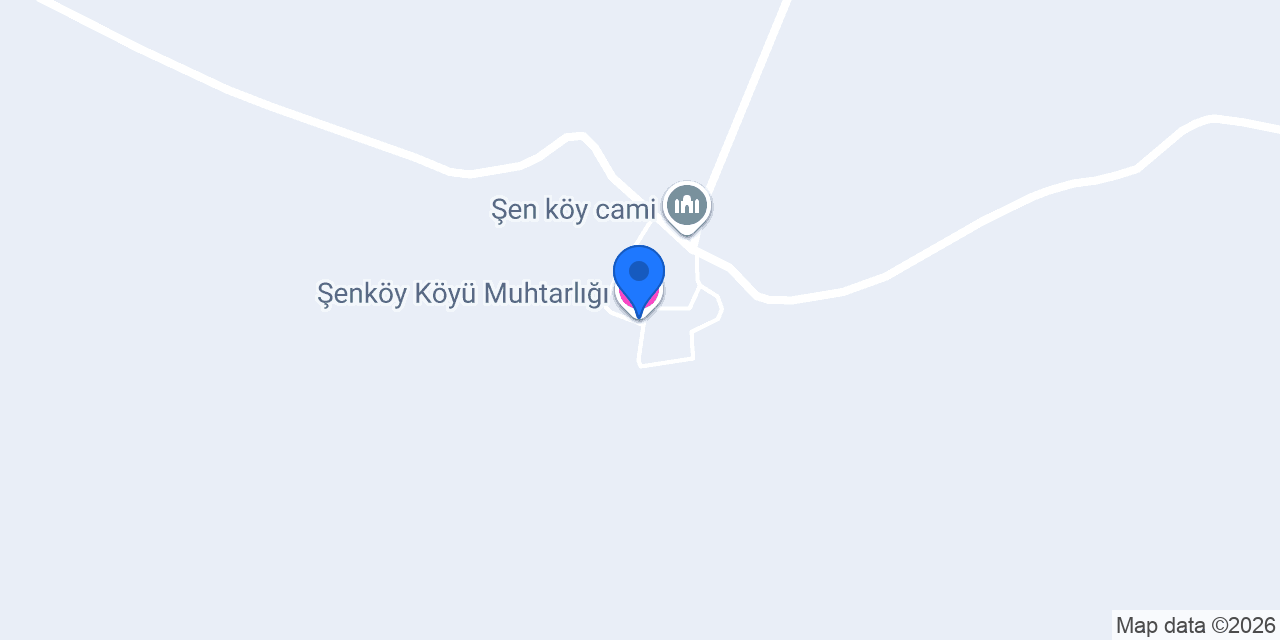 Şenköy Köyü Muhtarlığı konumu