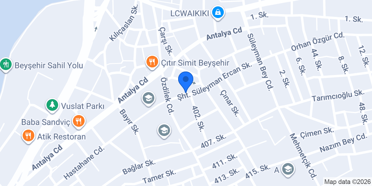 lila çiçek evi konumu