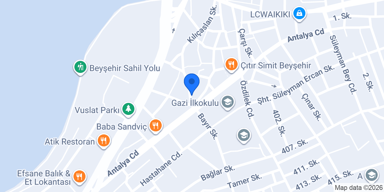 Diş Hekimi Serkan Akay konumu