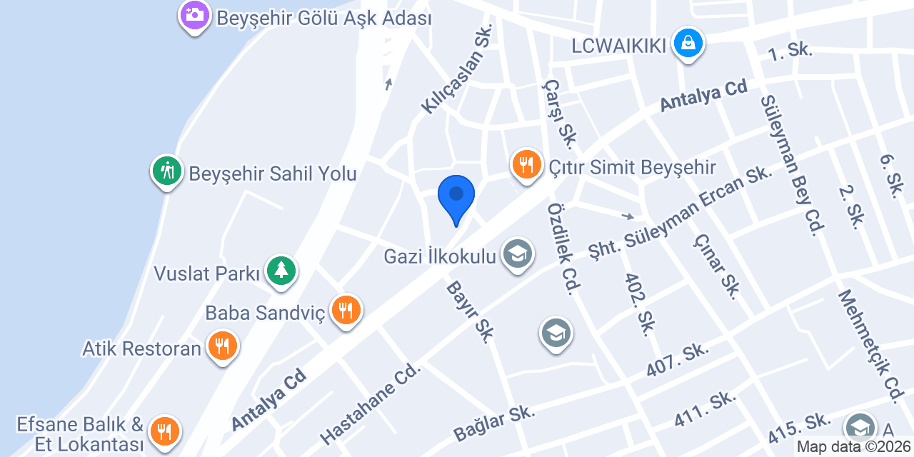 Atila Kitabevi - Kırtasiye konumu