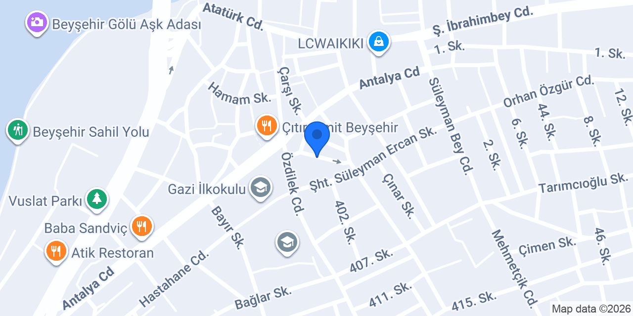 ŞAHMARAN TEKEL&MARKET konumu