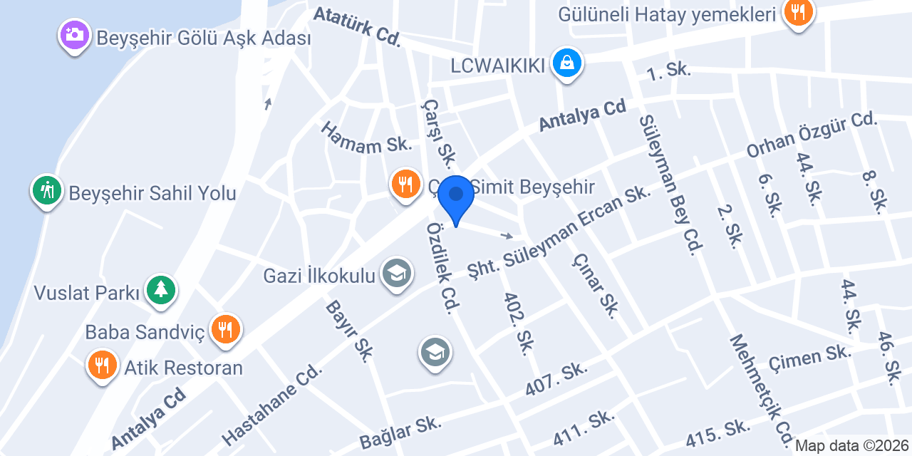 eSSe Butik Aksesuar konumu