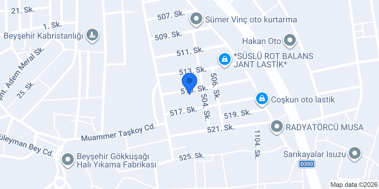 Yaşaroğulları mobilya fabrika konumu