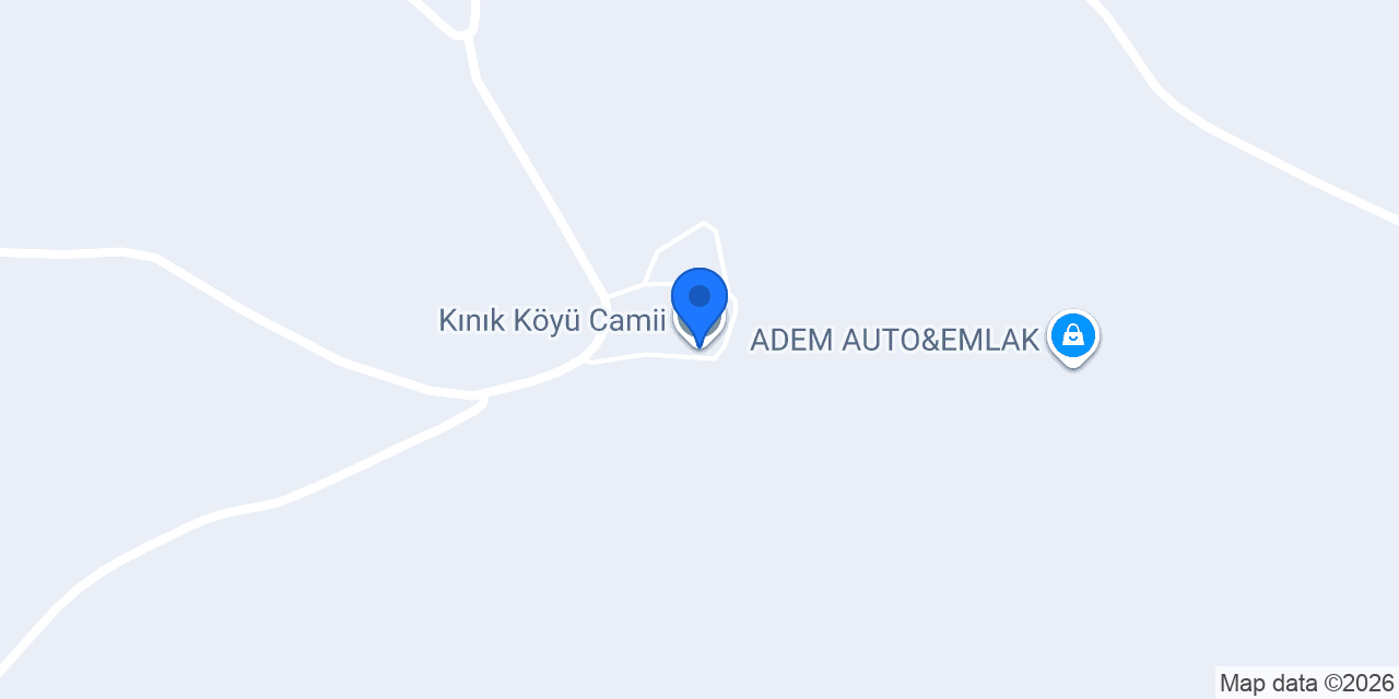 Kınık Köyü Camii konumu