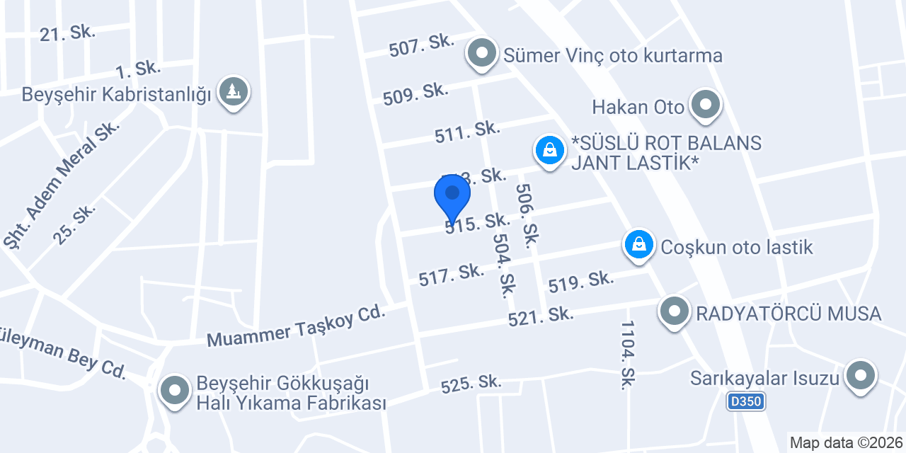 Üzümlü mobilya konumu