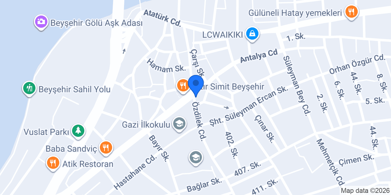 Ptt-beyşehir Şubesi konumu