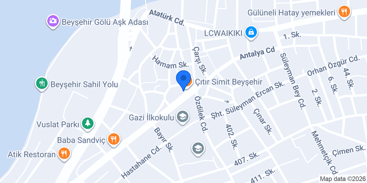 BEYŞEHİR 2. NOTERLİĞİ konumu