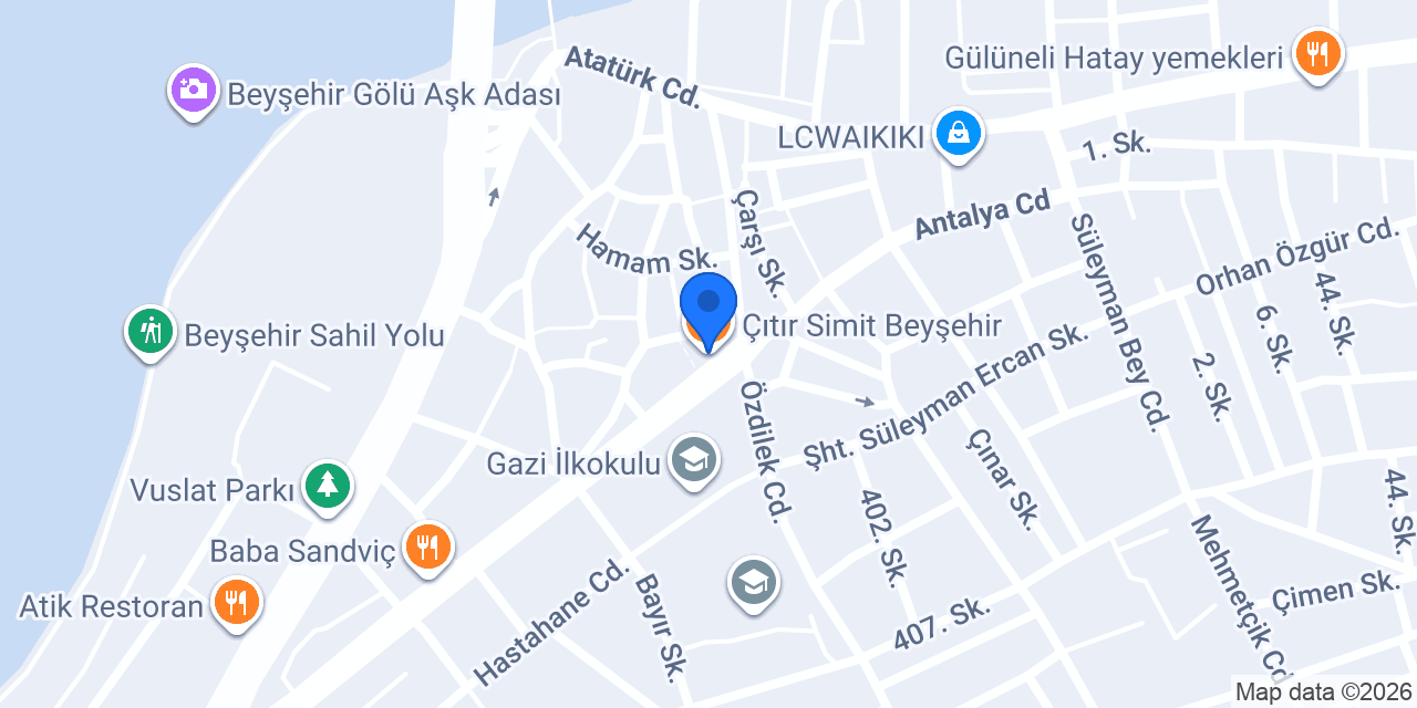 Çıtır Simit Beyşehir konumu