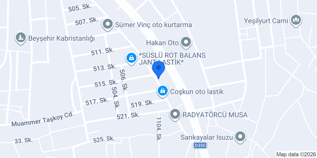 Çimen Oto konumu