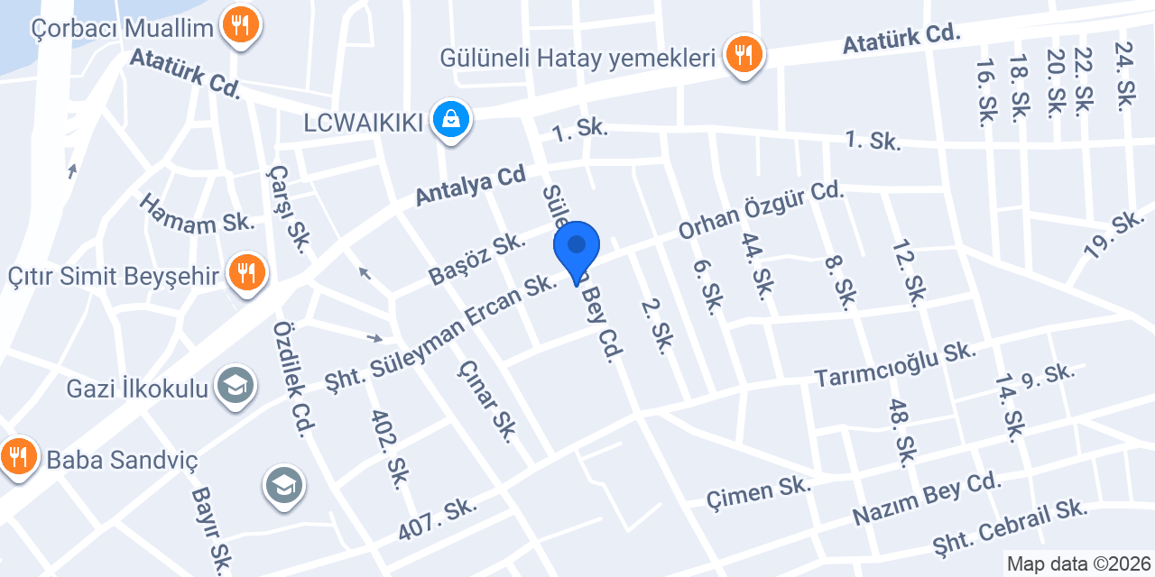 Hülya Yurt Bayan Kuaförü konumu