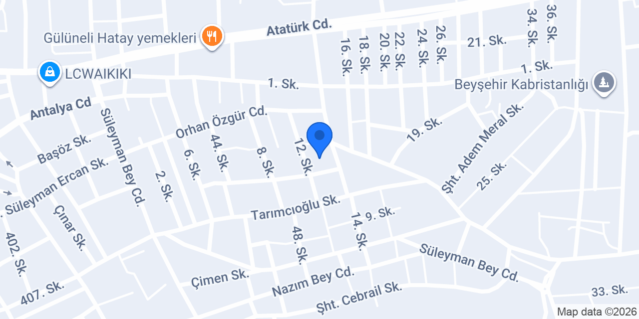 Beyşehir Atatürk İöo konumu