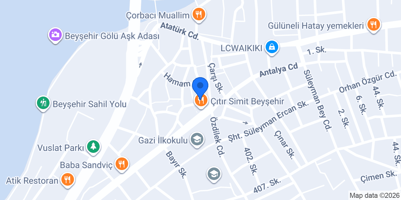 Halkbank Beyşehir Şubesi konumu