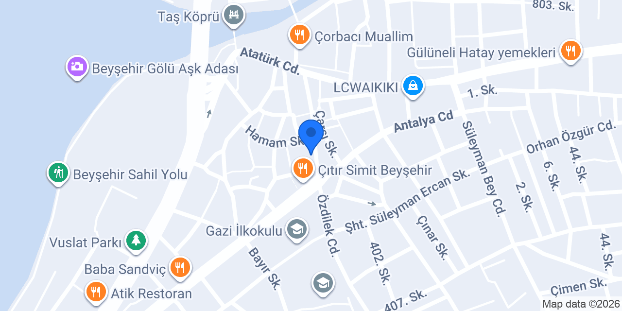 VakıfBank Beyşehir Şubesi konumu