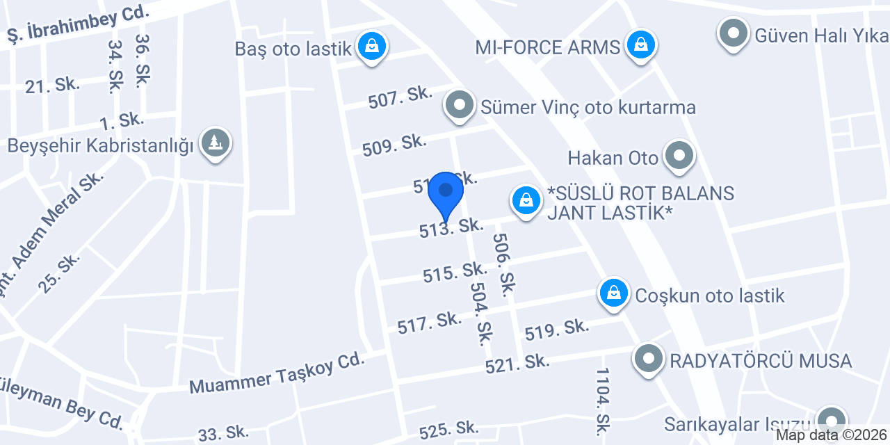Topbaşlar Mobilya konumu