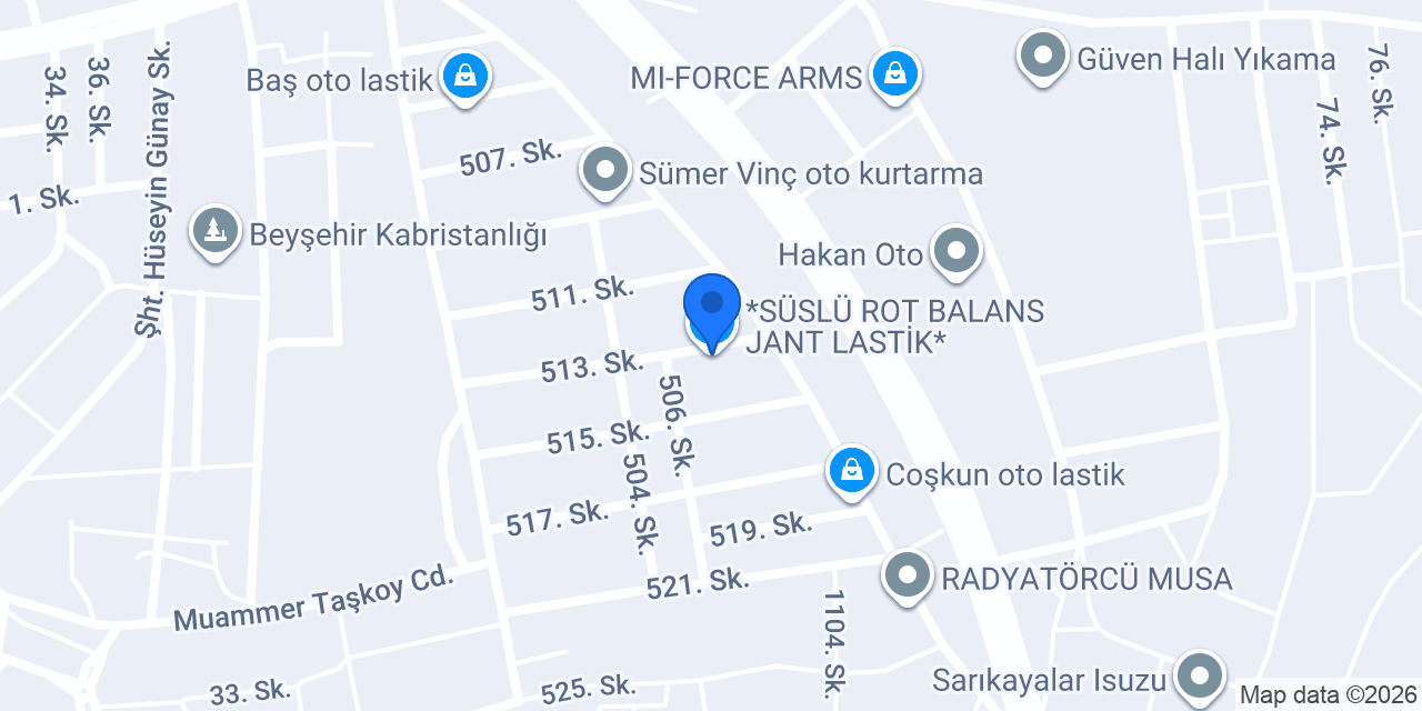 *SÜSLÜ ROT BALANS JANT LASTİK* konumu