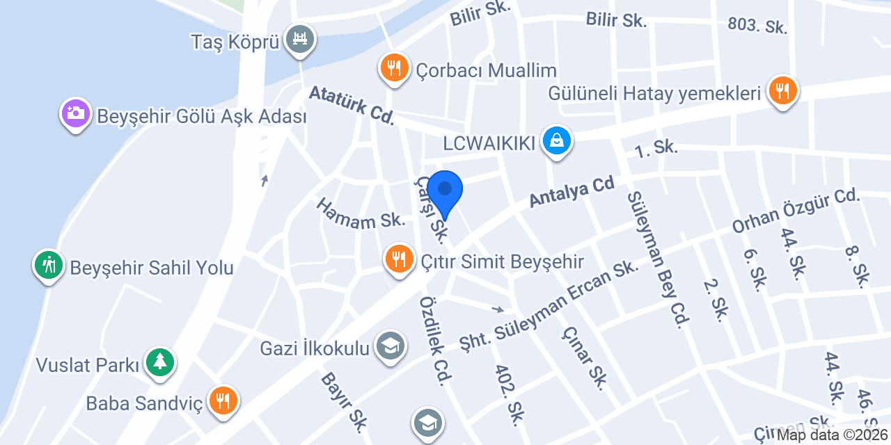 DenizBank Beyşehir Şubesi konumu