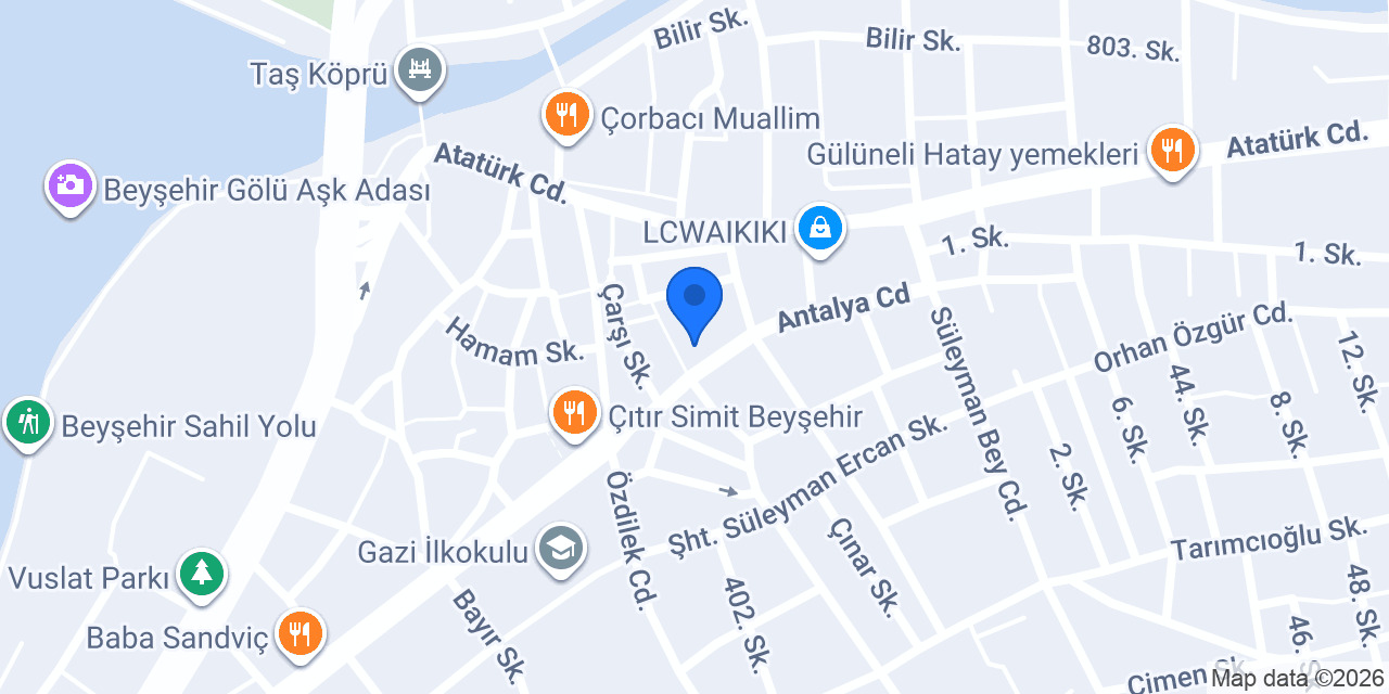 Garanti BBVA Beyşehir Şubesi konumu
