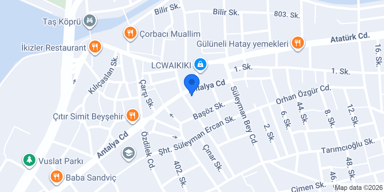 Şekerbank Beyşehir Şubesi konumu