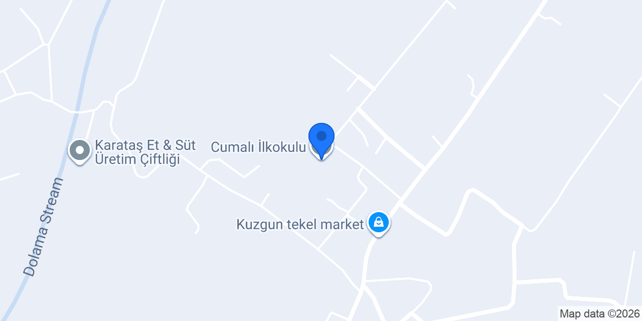 Cumalı İlkokulu konumu