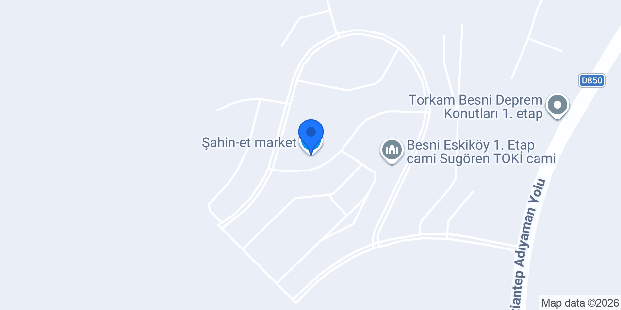 Şahin-et market konumu