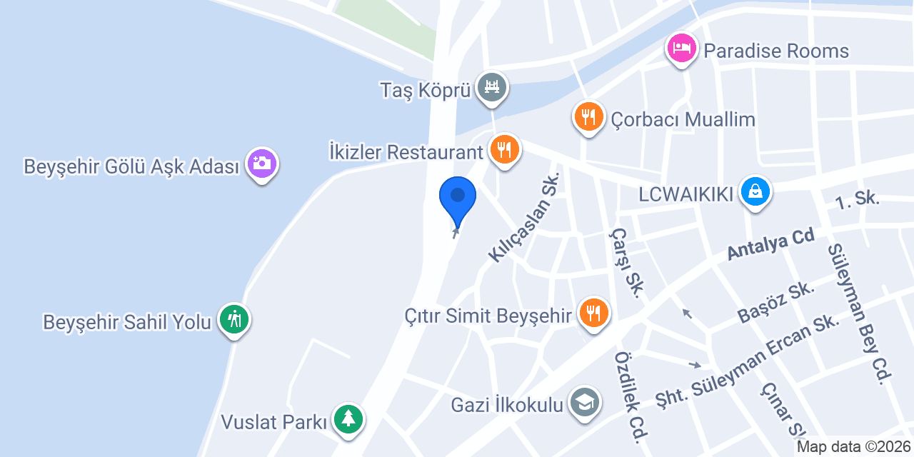 Muallim Kebap konumu