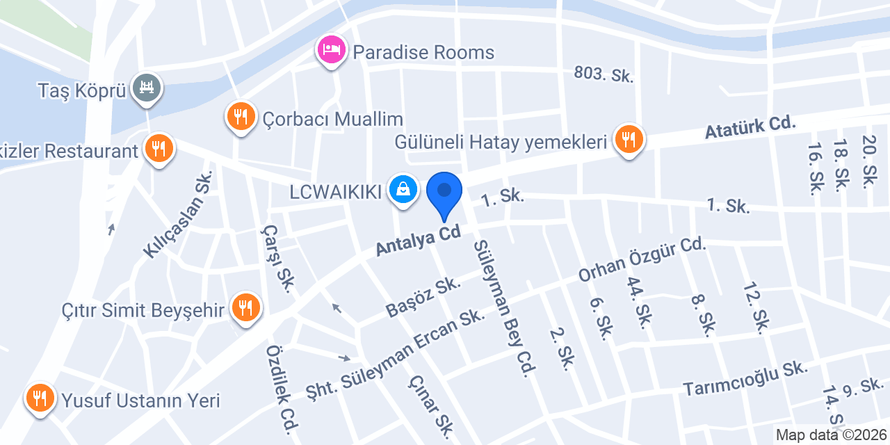 Çalışkan Ticaret konumu