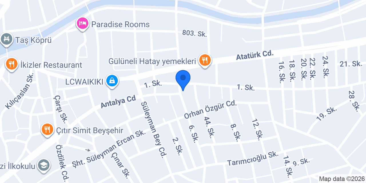 Beyşehir Bilgehane konumu
