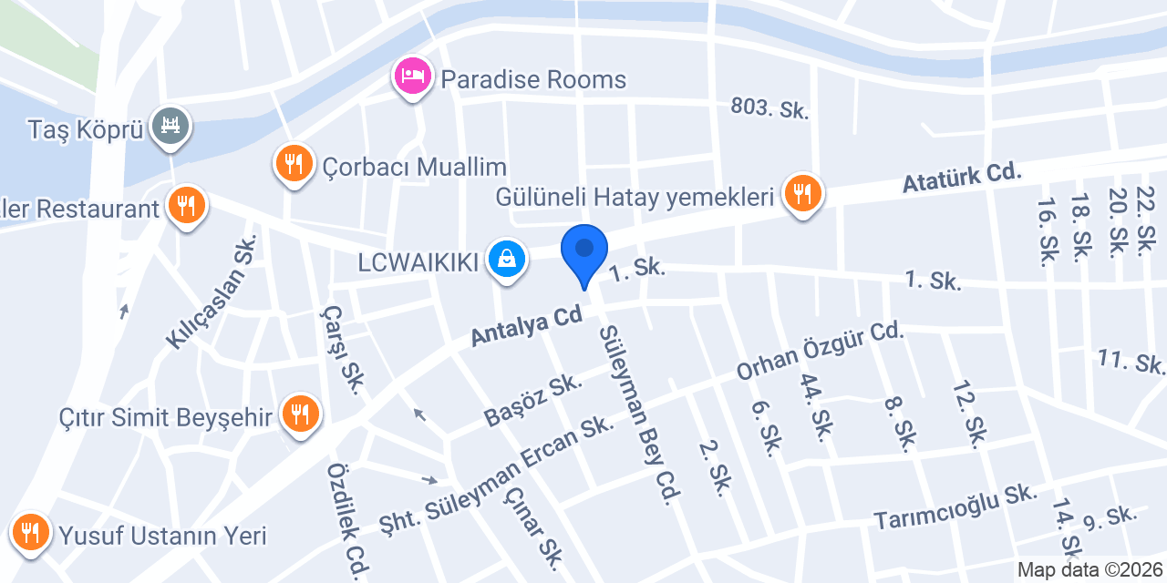 Beyşehir İnci Veteriner Kliniği ‍ ‍ konumu