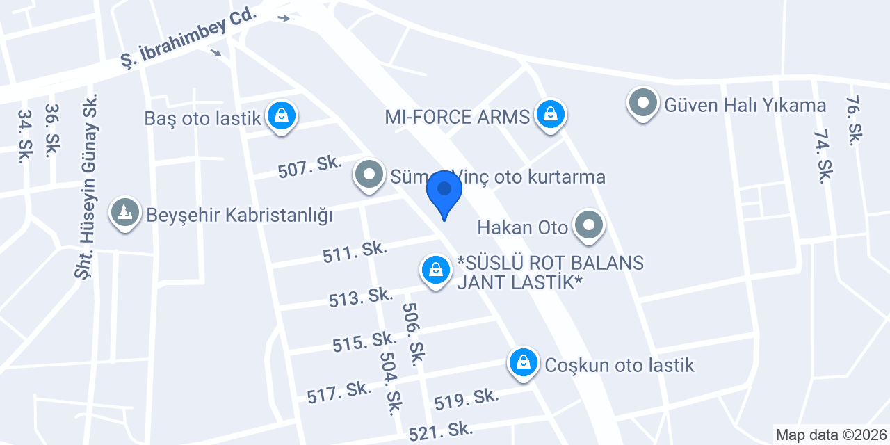 Veziroğulları Oto Lastik Ltd. Şti. konumu