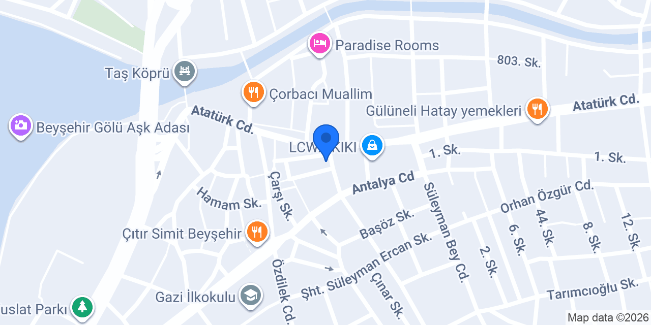 Beyşehir taksi konumu