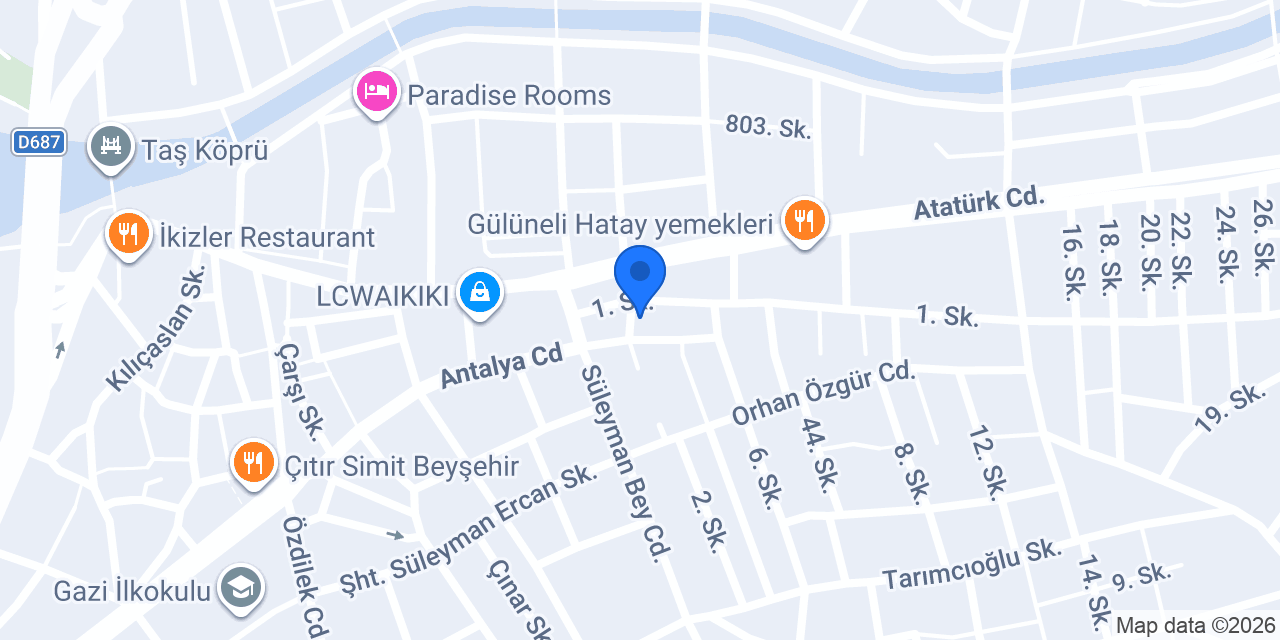 Ceylanlar Oto Emlak konumu