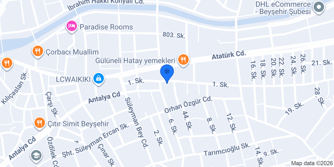Afacan Bisiklet konumu