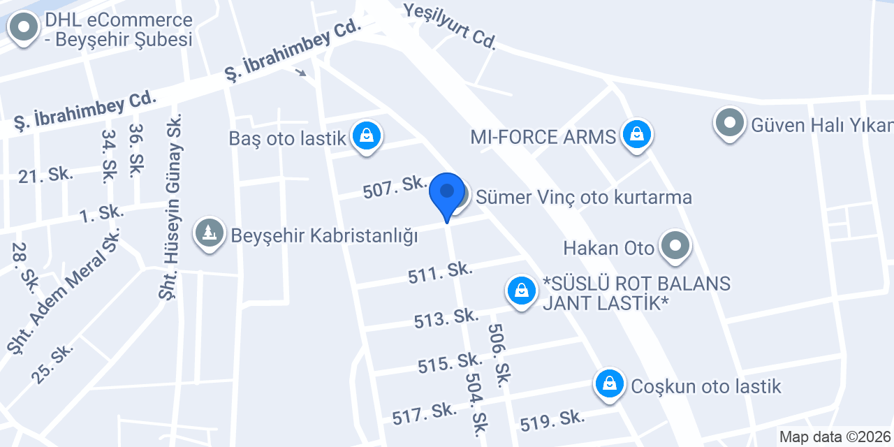 Akyüz Ticaret konumu