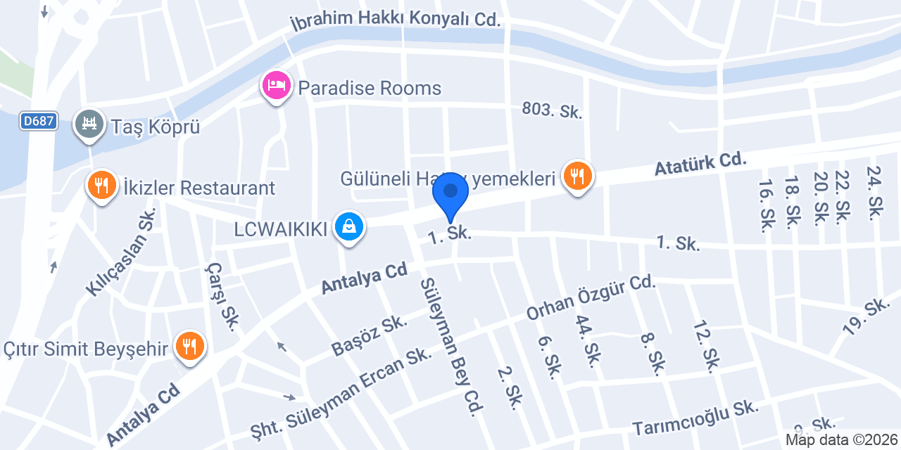 Beysehir Yapı Merkezi konumu