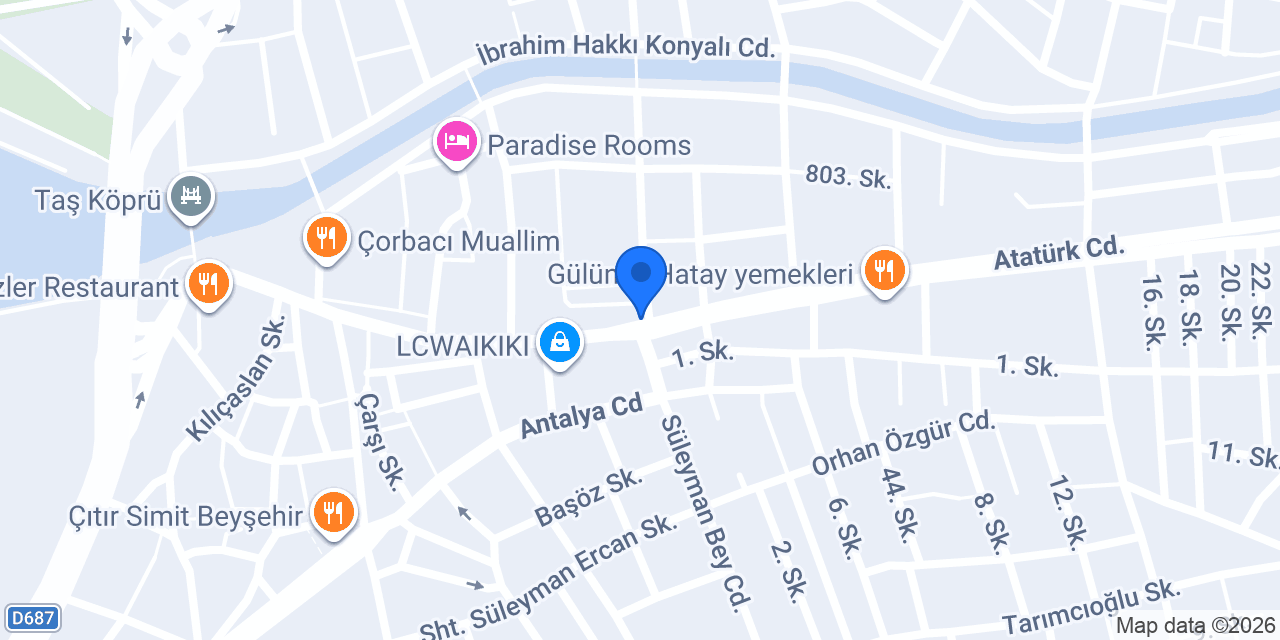 Özlem Etli Ekmek Salonu konumu