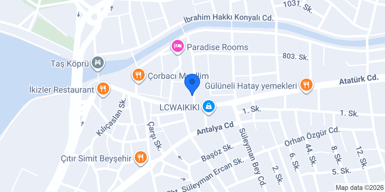Modasaf Beyşehir Şube konumu