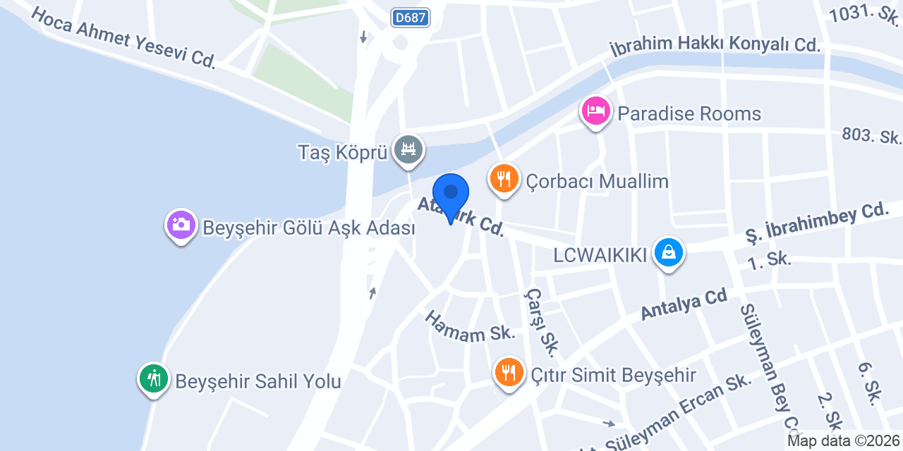 Bey Edem Pastanesi konumu