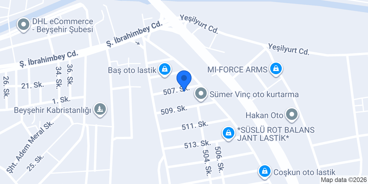 Kadıoğlu Ticaret Yedek Parça konumu