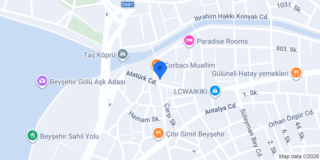 Akbank Beyşehir Şubesi konumu