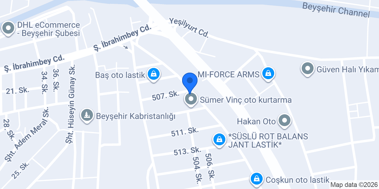 Çolaklar mobilya konumu
