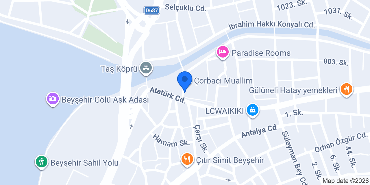 Ali Bilir Otel konumu