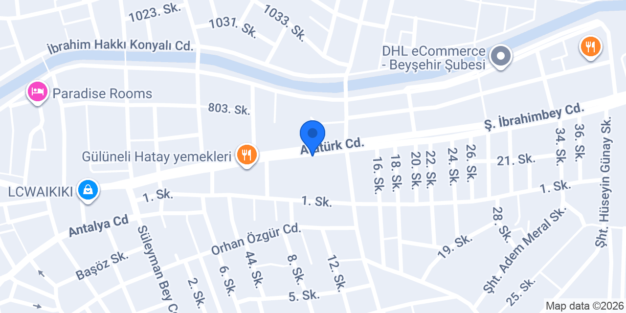 yataş bedding beyşehir konumu