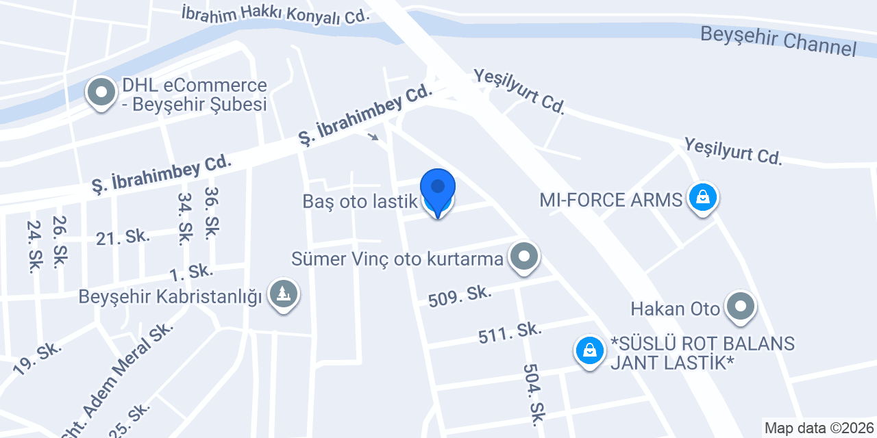 Baş oto lastik konumu